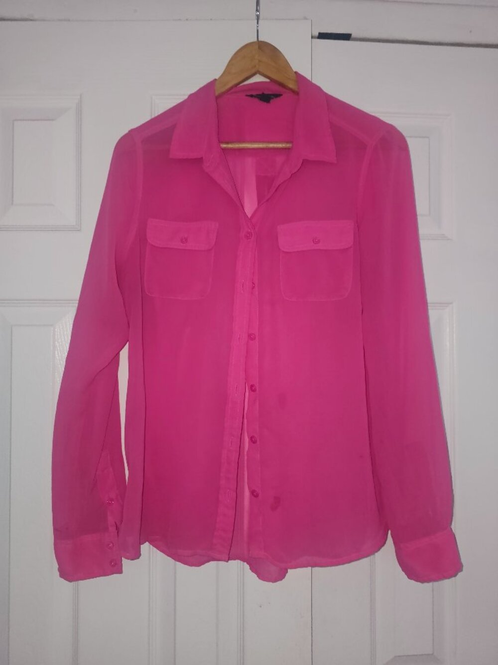 Pink sheer Top